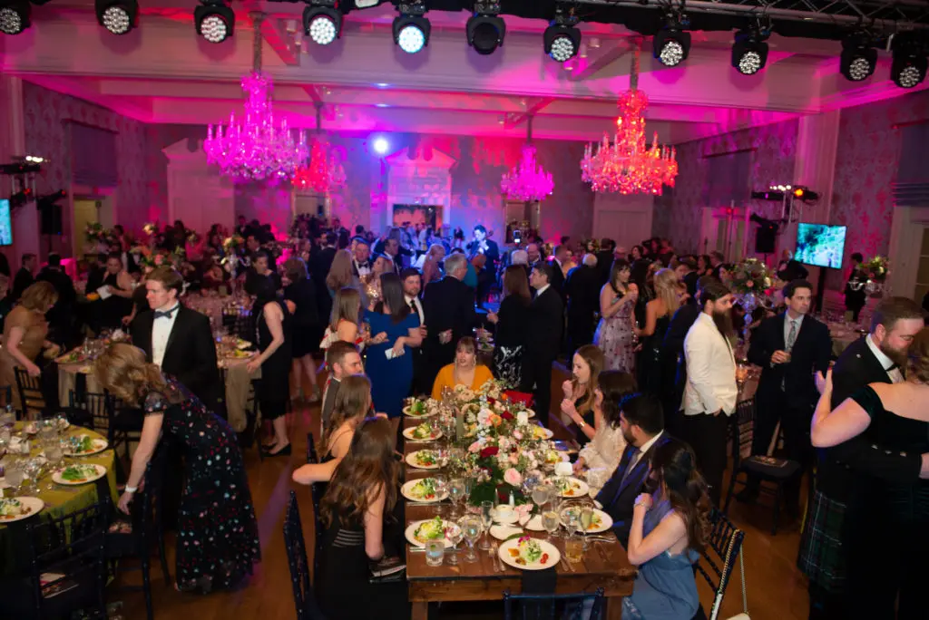 For two consecutive nights, the Junior League ballroom is packed with  Charity Ball supporters. (Photo by Emile C. Browne)