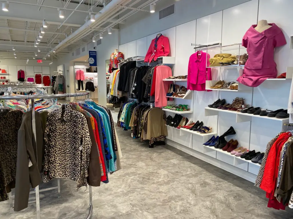 So beautifully staged is the wardrobe section that it's hard to believe this is a resale shop. (Photo by Shelby Hodge)