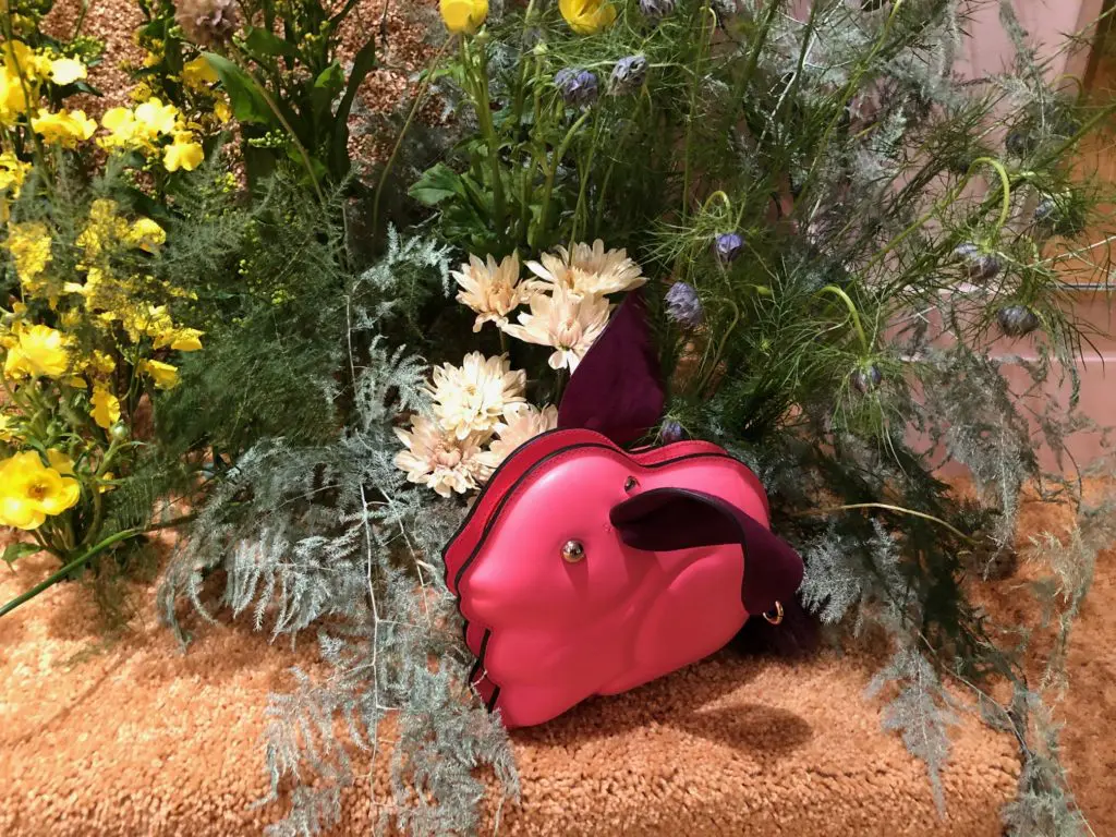 Kate Spade pink rabbit-shaped handbag. (Photo by Clifford Pugh )