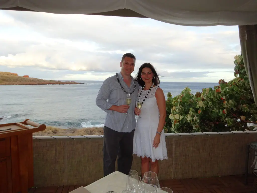 Jonathan & Ann Ayre on their honeymoon in Hawaii.