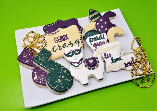 Tart Bakery is making Mardi Gras shortbread cookies for Fat Tuesday. (Courtesy of Tart Bakery)