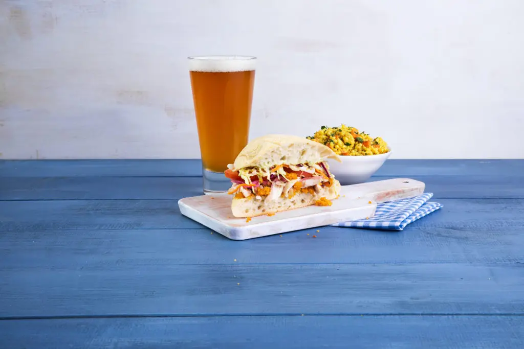 The Not So Fried Chicken Sandwich is a favorite at Mendocino Farms.
