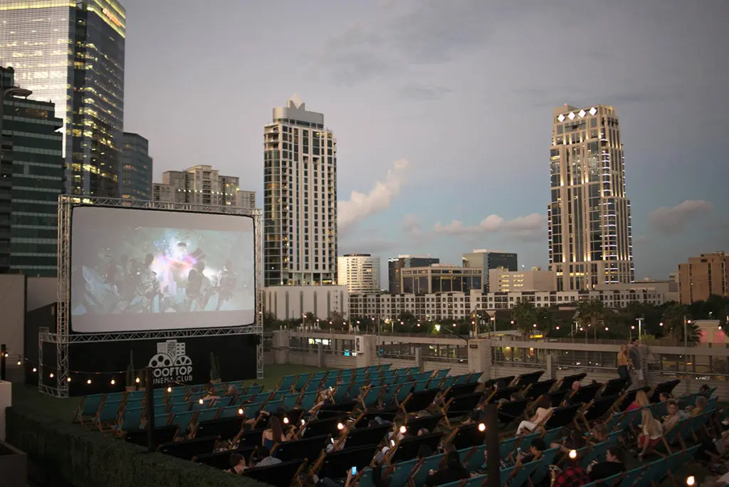 The new Rooftop Cinema Club is shifting from its usual rooftop ways to a new drive-in temporarily.