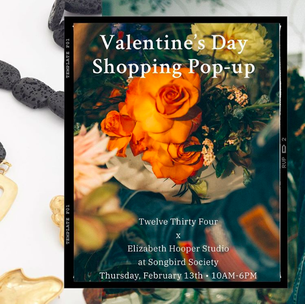 Shop Elizabeth Hooper's newly launched collection IRL, along with Patricio Rivera’s fashionable florals, at Songbird Society this Thursday.