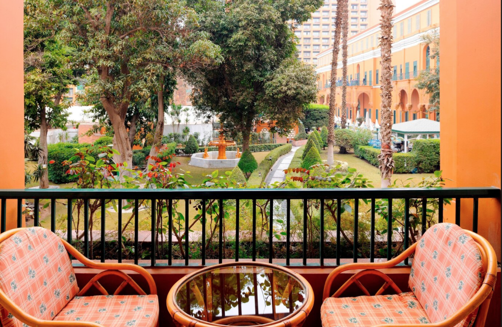 Another view of the gardens at the Cairo Marriott.