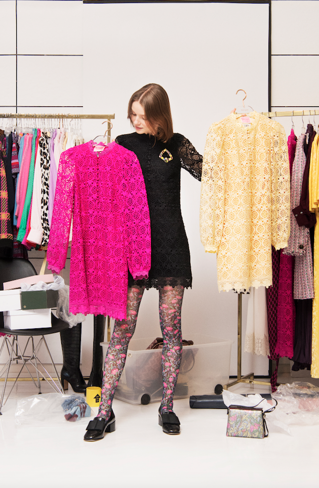 Kate Spade lace mini-dress in a variety of colors. (Photo by Andres Burgos )
