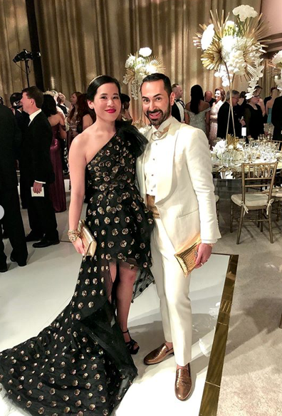 Stephanie Fleck in Oscar de la Renta, Fady Armanious (Instagram Photo)