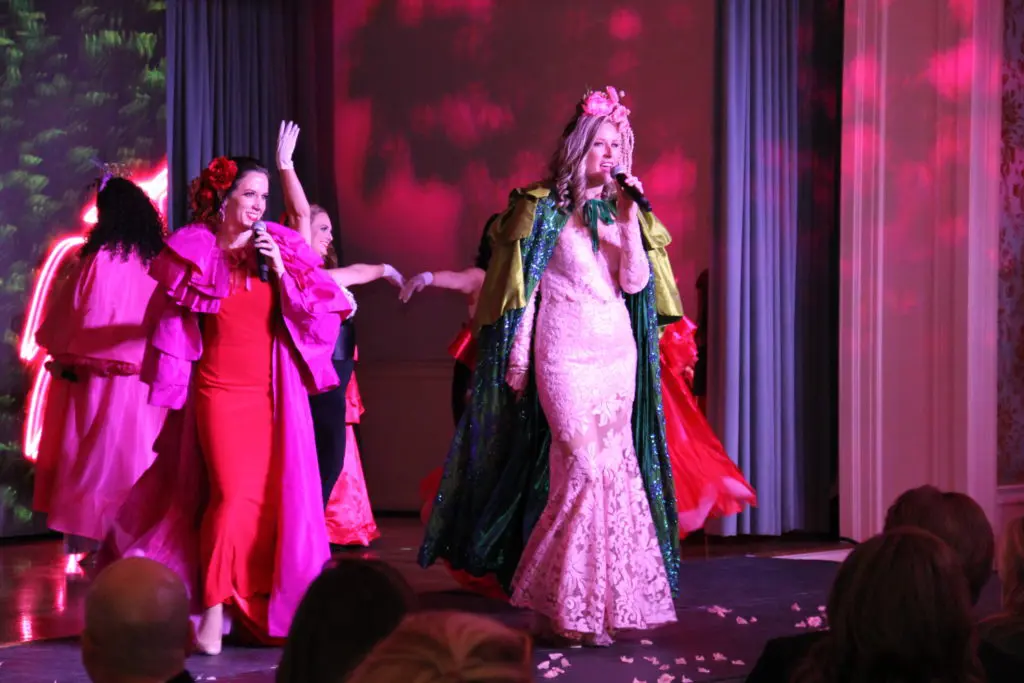 Morgan Daugherty, Bethany Buchanan performing at the Junior League of Houston gala in early February.(Photo by Emile C. Browne)
