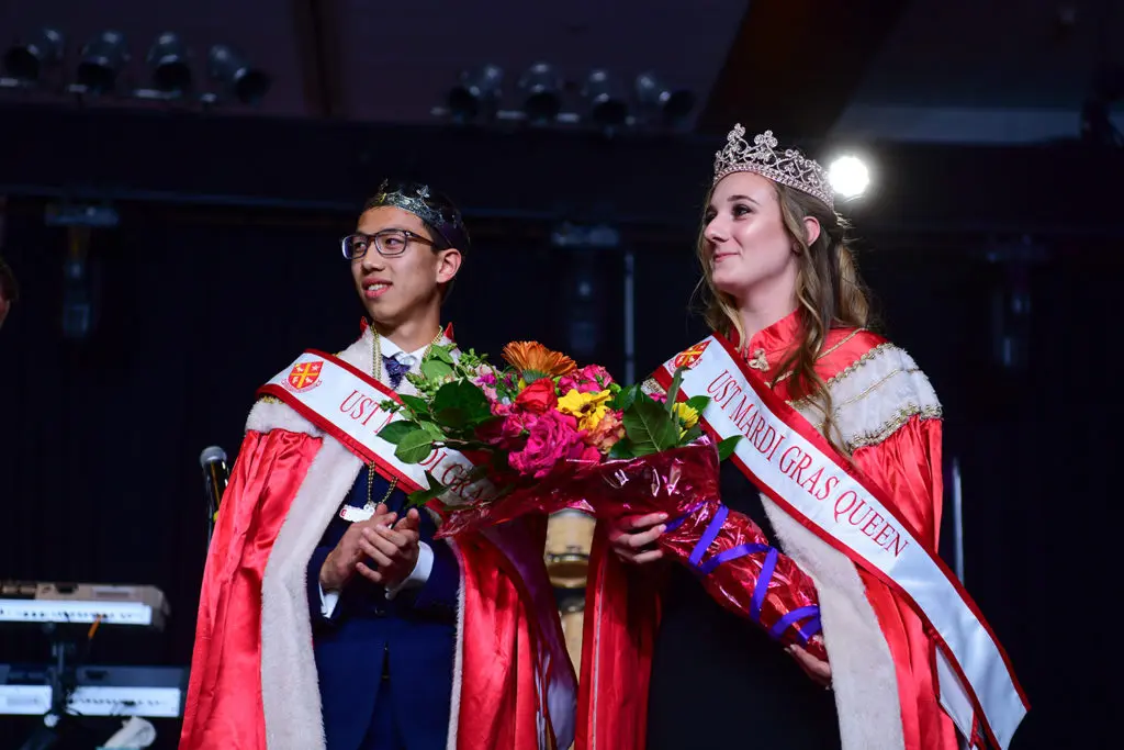 UST royalty Andrew Tran, Marisa Giandinoto (Photo by Daniel Ortiz)