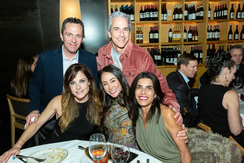 Benjy & Eric Levitt and Jacy Cooper among guests dining at Ibiza on closing night. (Photo by Tony Ruppe)