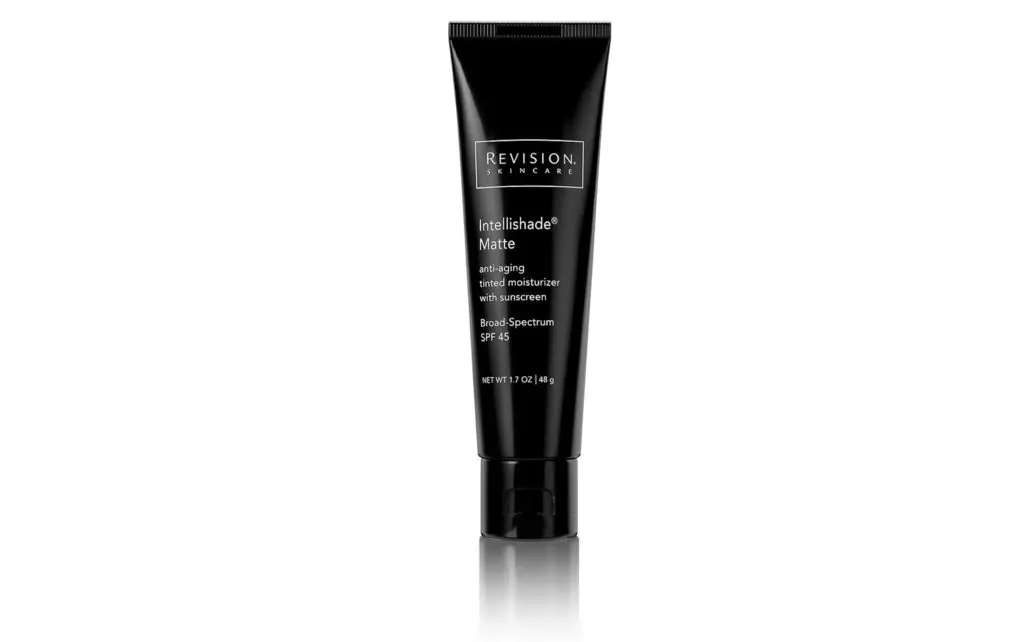 Revision's Intellishade minimizes pores and essentially works as a BB cream, so you’ll actually want to reapply your SPF. (photo courtesy of vendor) 
