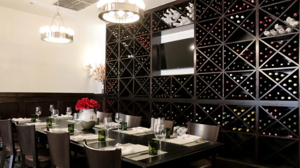 The wine wall in Frank's Americana Revival closed to the public for the COVID-019 duration. 