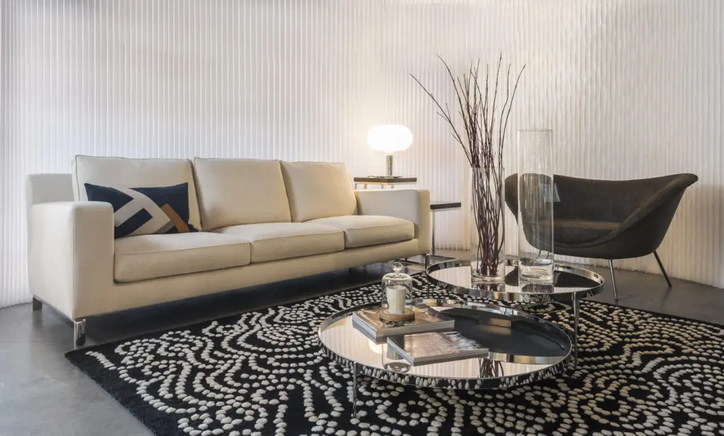 The sleek showroom at BeDesign.