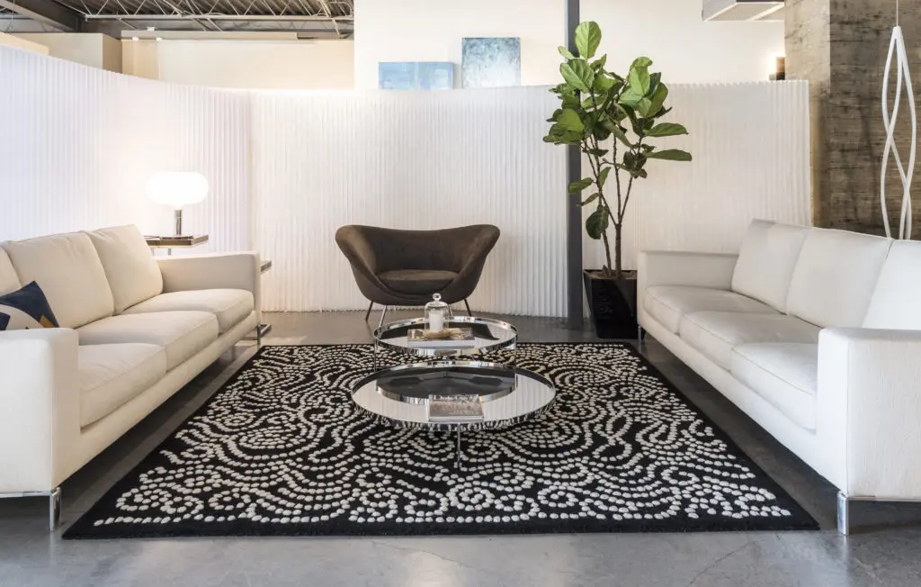 The sleek showroom at BeDesign.