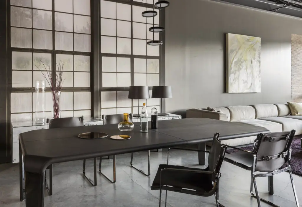 The sleek showroom at BeDesign.