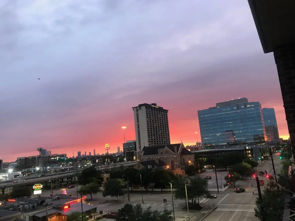 Sunset from my balcony, as another day of contemplation and creativity completes its cycle. 