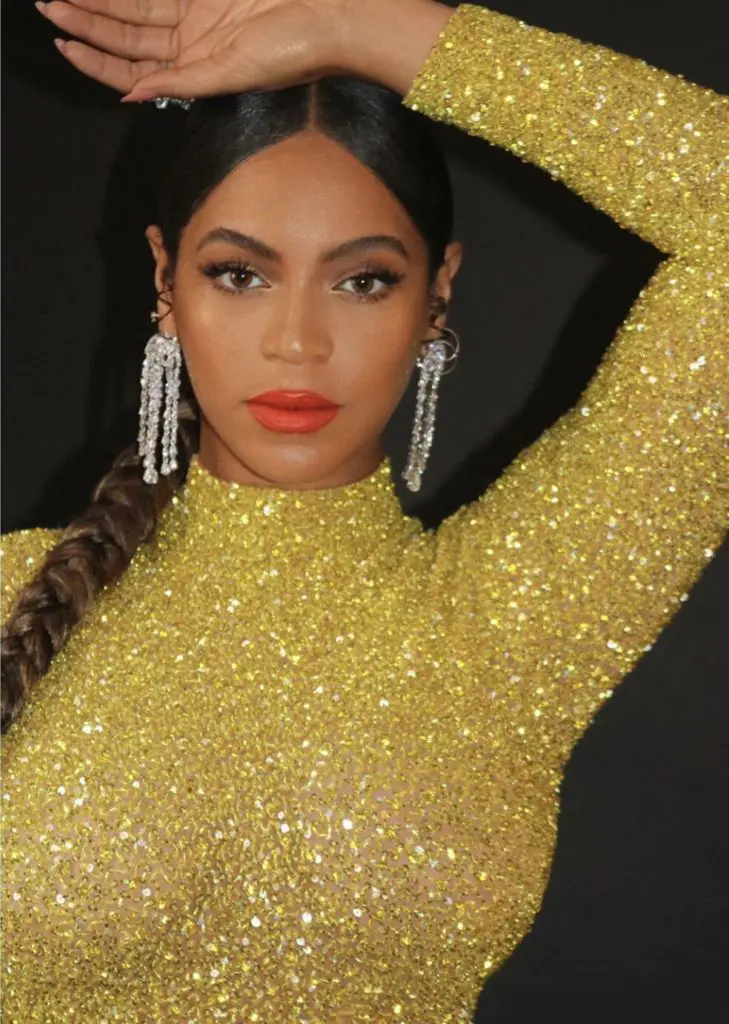 Beyoncé wore Anabala Chan Diamond Cascade earrings to the opening of Tyler Perry Studios. (Photo courtesy of Anabela Chan)