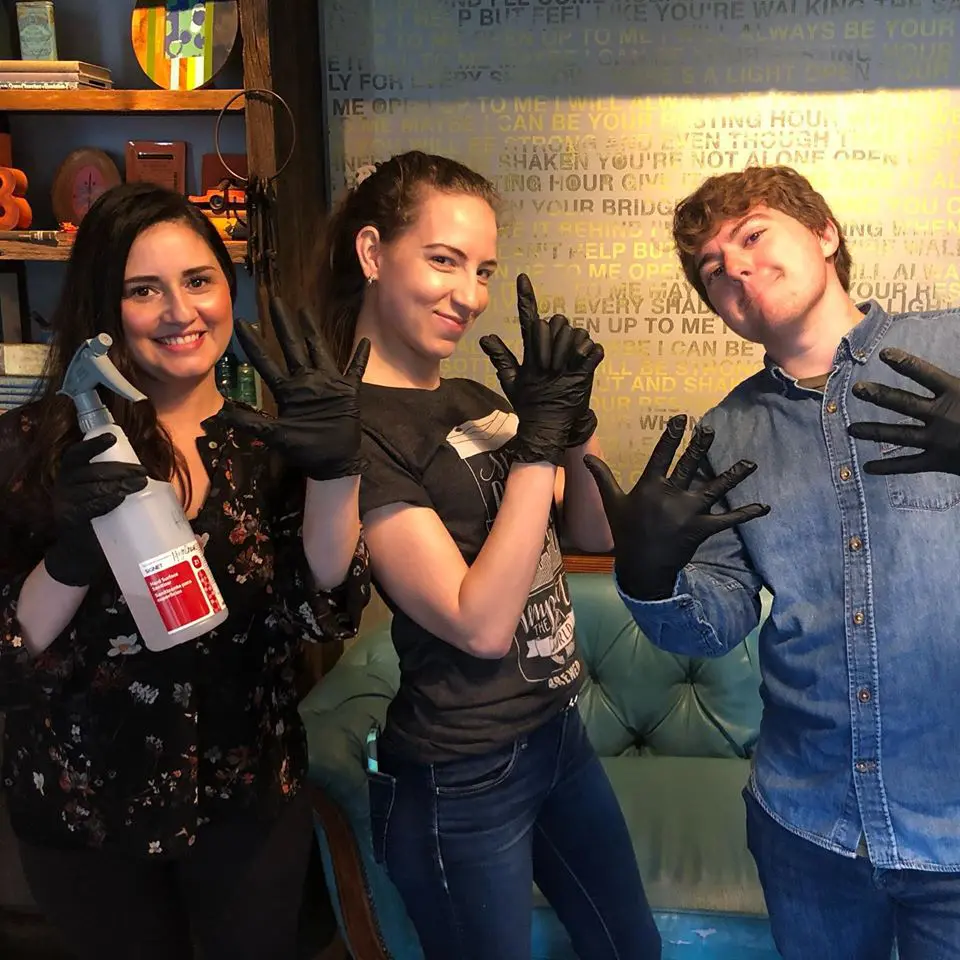 The staff at Brewed are taking sanitation to whole new level in the wake of COVID-19.