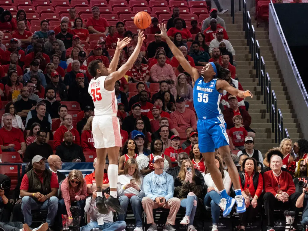 Fabian White's jumpers are a very effective weapon for Houston. (Photo by F. Carter Smith)