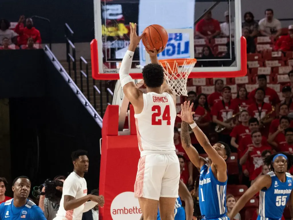 Quentin Grimes gave UH the chance to have the best player on the floor in March. (Photo by F. Carter Smith)