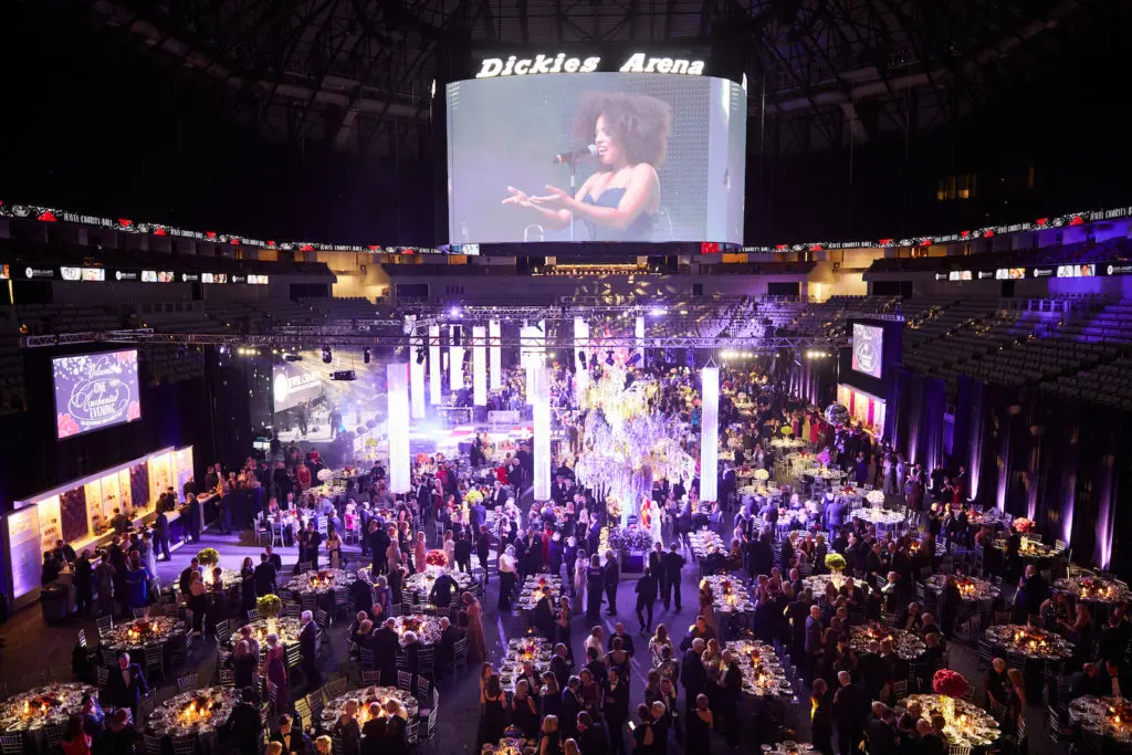 Visionary designer Bill Robertson transformed Dickie's Arena in Fort Worth.  (Photo by Steve Wrubel)