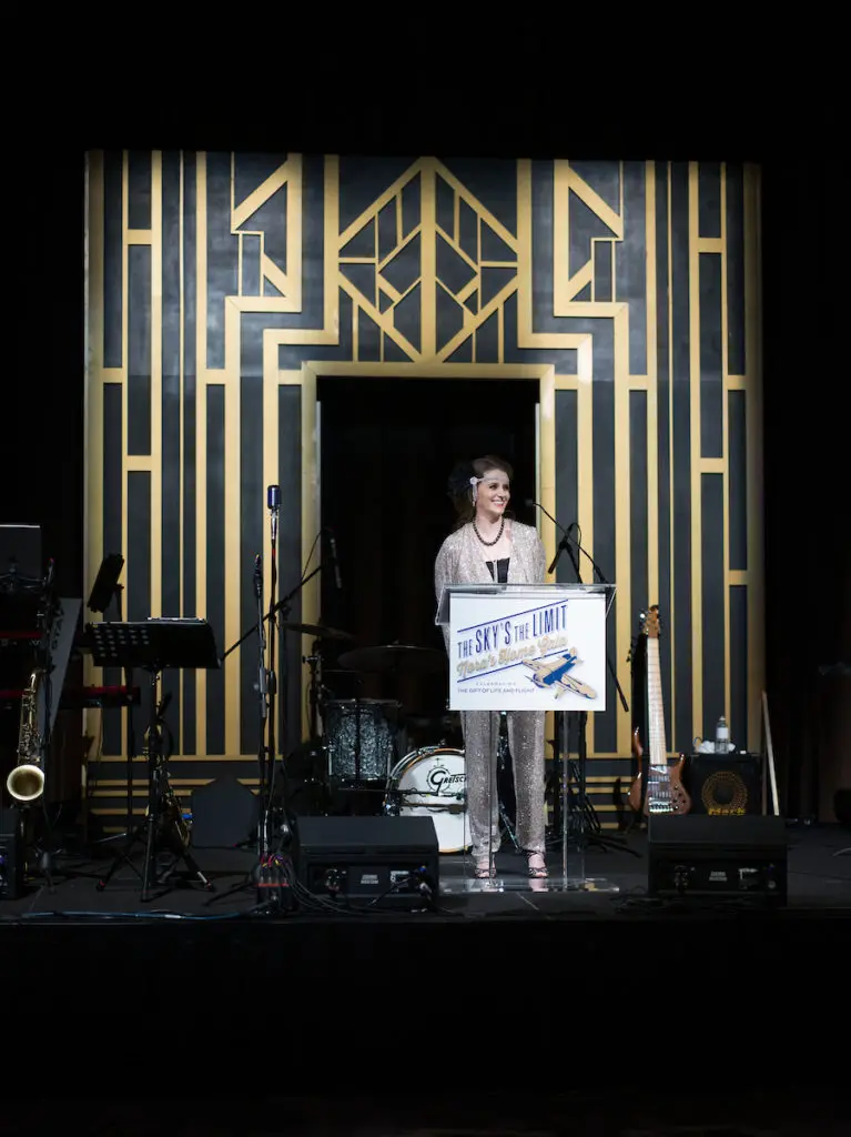Gala chair Chelsea McDermott shares the story of her transplant journey. (Photo by Daniel Ortiz)