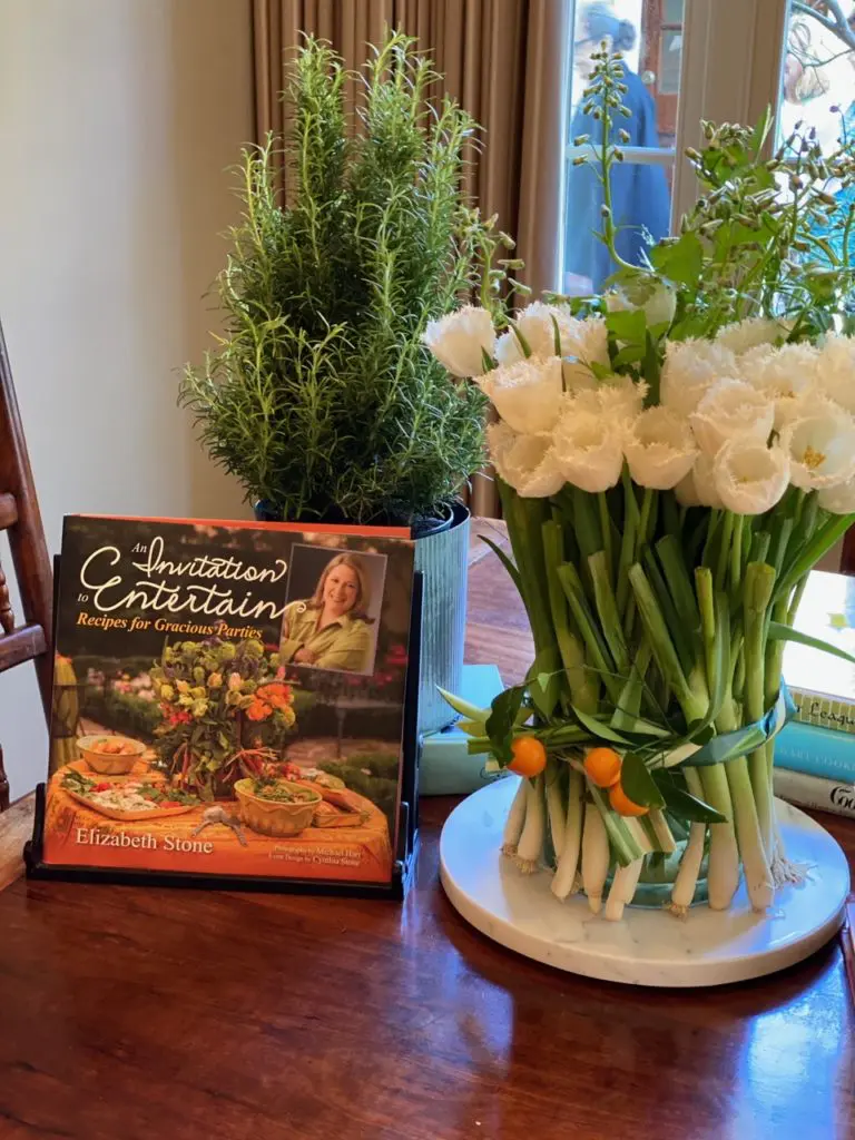 Caterer and cookbook author Elizabeth Stone co-chairs the Azalea Trail where her cookbook is featured in one of the homes.  (Photo by Shelby Hodge)