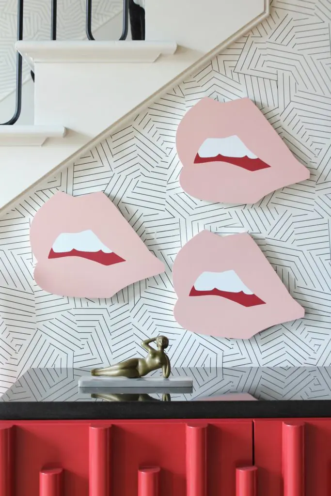 Blush Besame Lip Prints by Angela Chrusciaki Blehm
