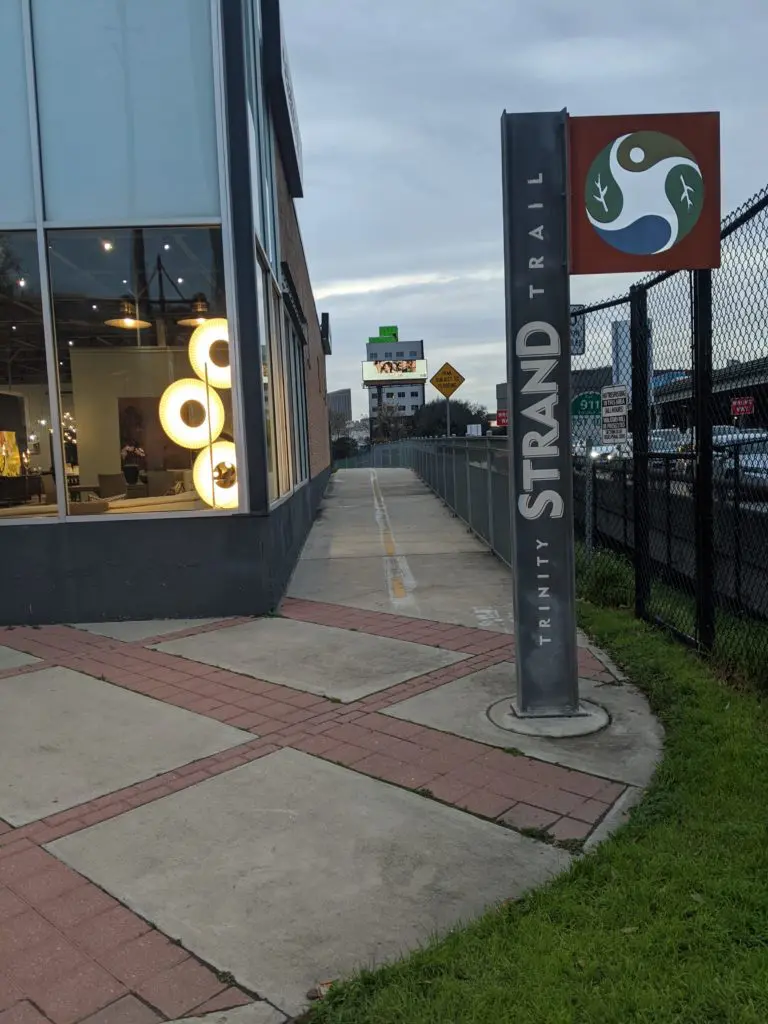 The Trinity Strand Trail runs through the Design District. (Photo by Madison Mask)