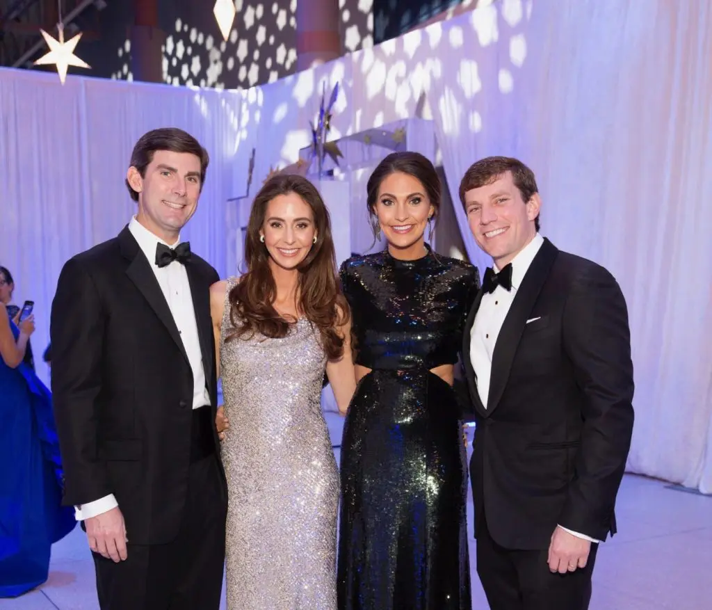 Houston Museum of Natural Science gala chairs Lex & Kitty Hochner and Leigh & Chris Joseph. (Photo by Jenny Antill Clifton)