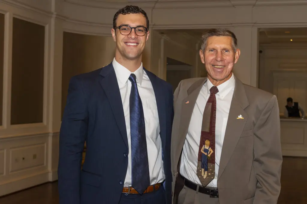 Honorees Ashton Radvansky, Doug Earle (Photo by Hugh Hargrave)