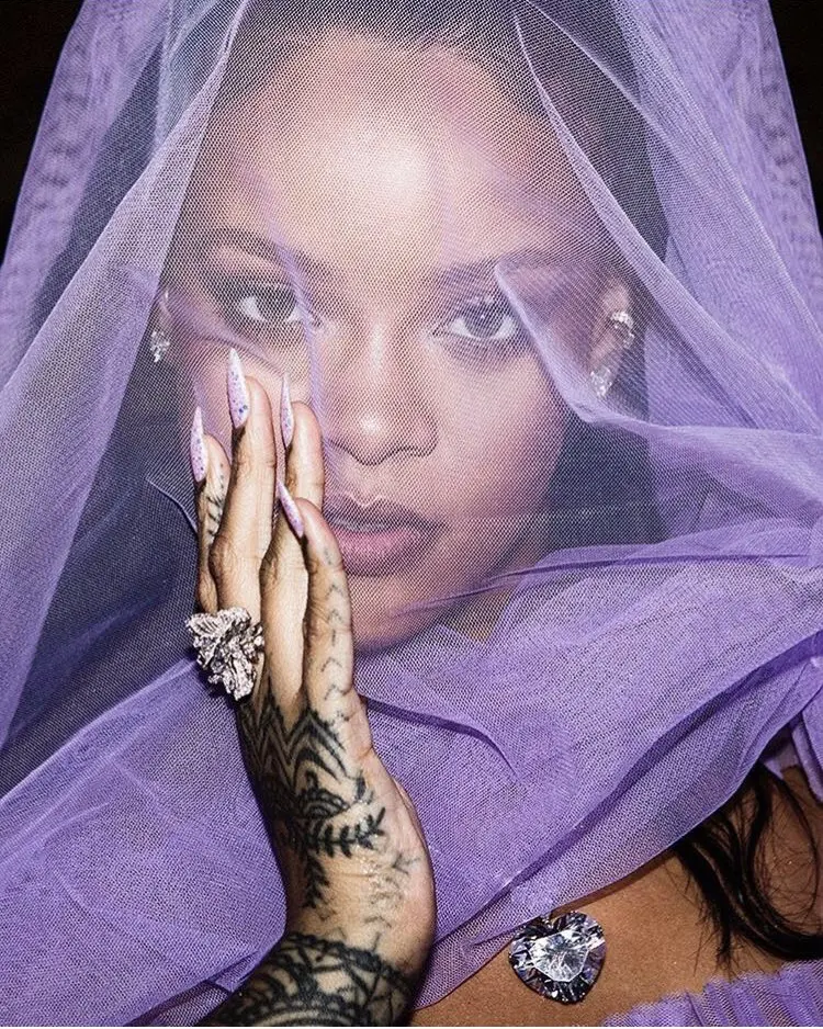 Rihanna sported several pieces of Anabela Chan jewelry to the Fenty Beauty launch. (Photo courtesy of Anabela Chan)