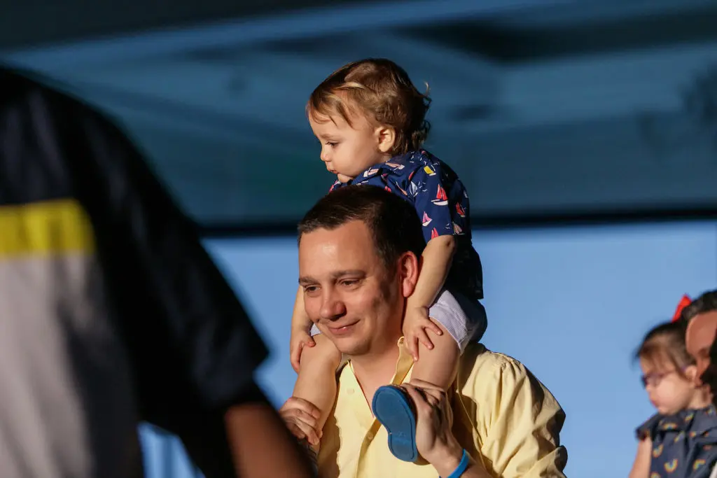 Models were students of The Ashford Rise School of Dallas, and escorted by father figures. 