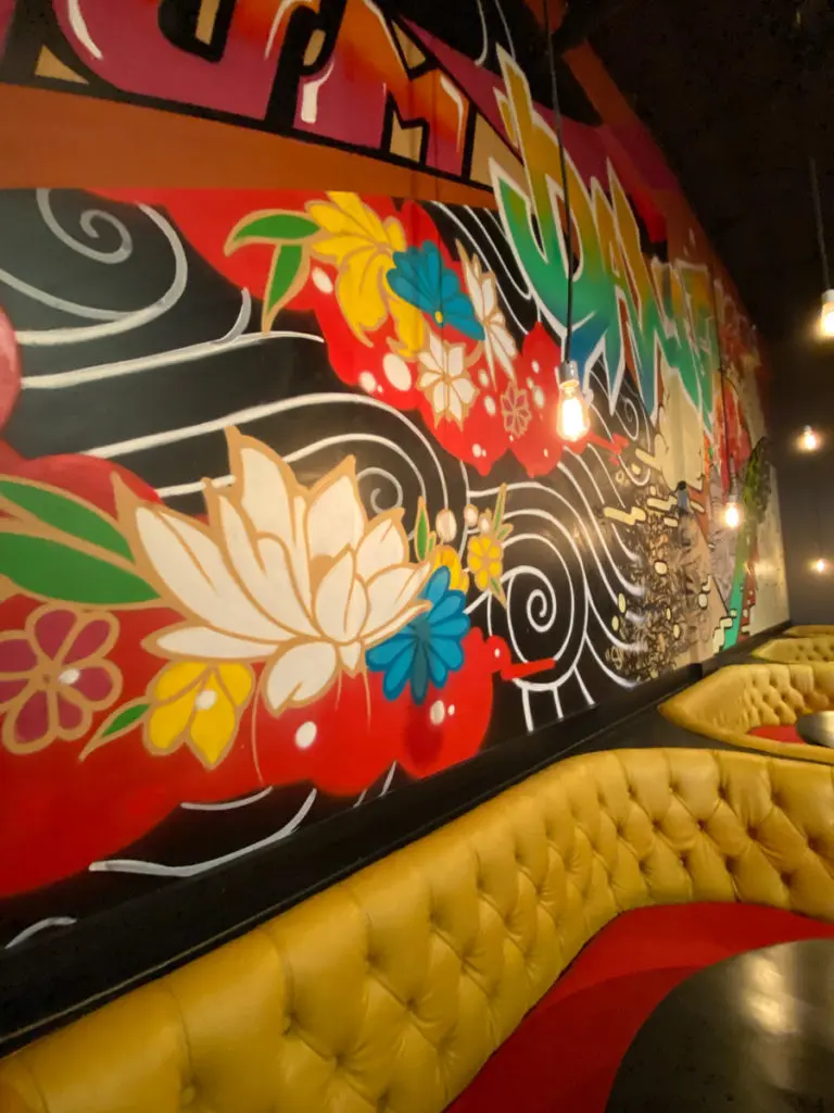 The interior of Sum Dang Good Chinese was redone with an open kitchen concept.