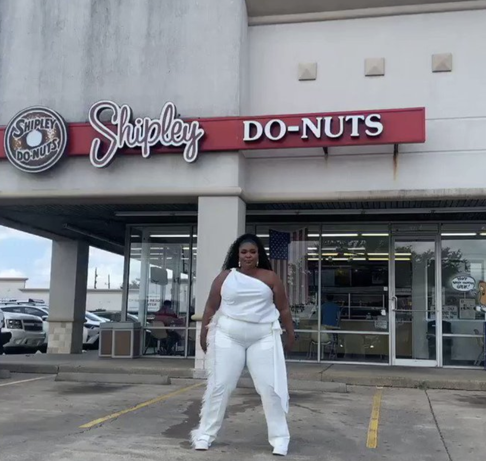 Lizzo posted a video of herself dancing in front of a local Shipley's shop that went viral.