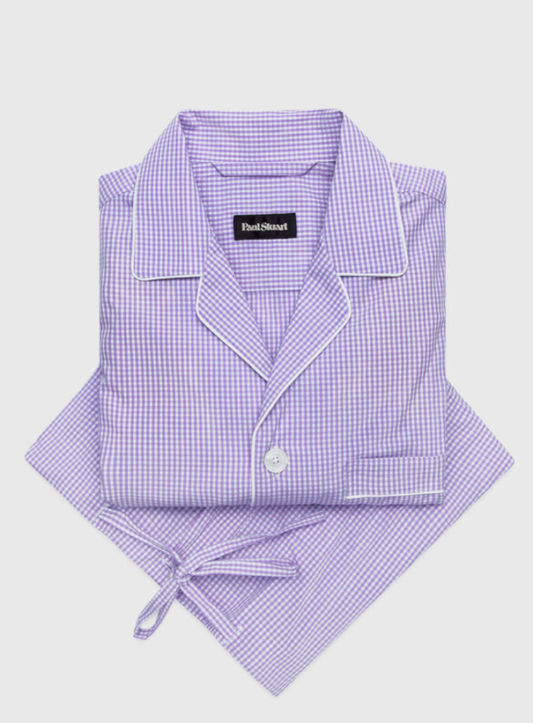 Paul Stewart Men's cotton gingham pajamas at $300