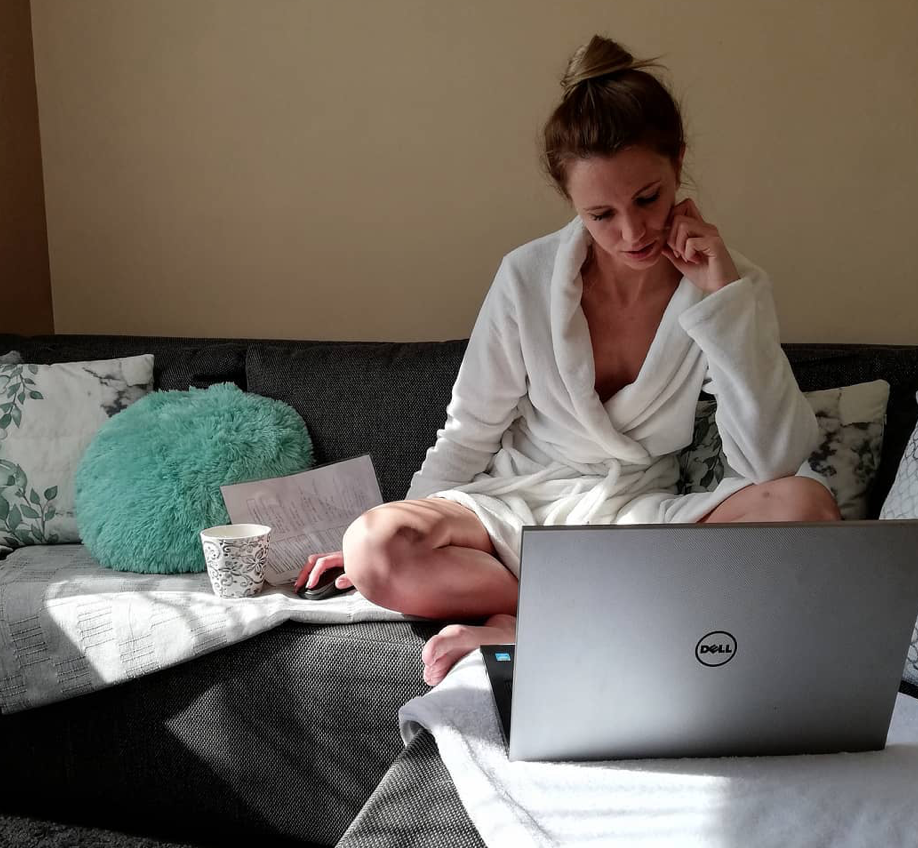 Working from home in the COVID-19 era, many are remaining in their sleepwear or athleisure wear throughout the day. (Instagram photo)