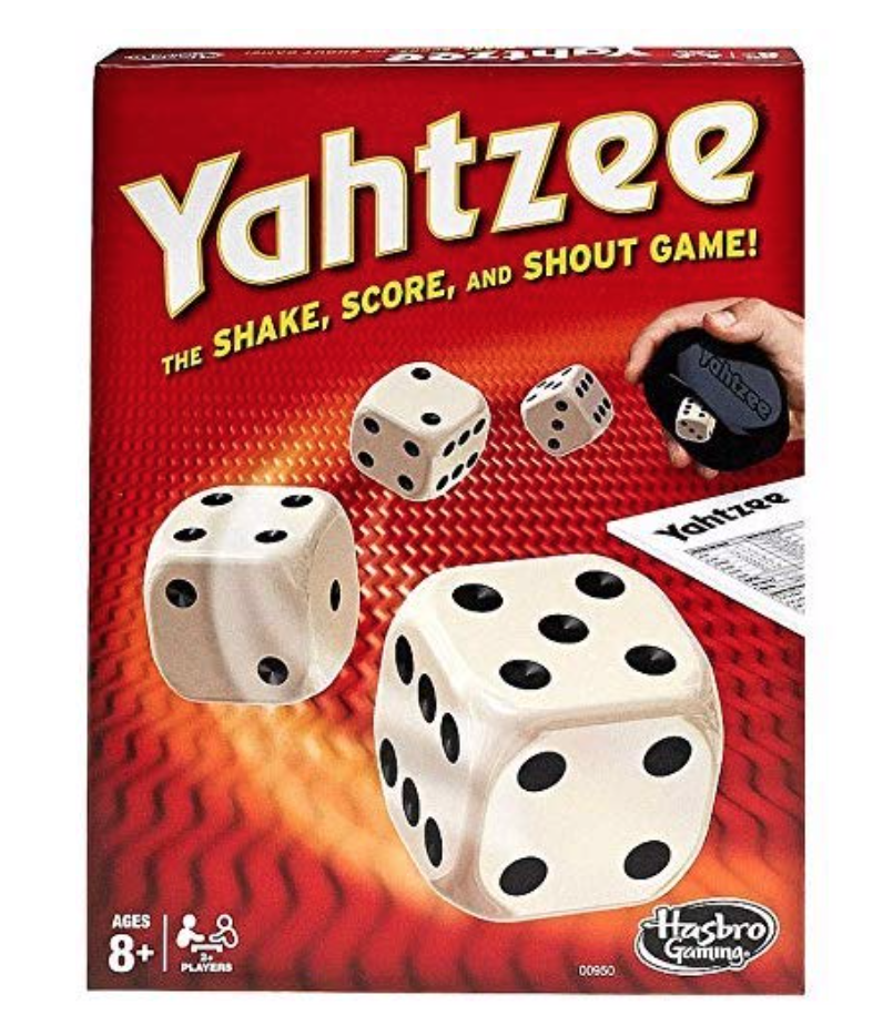 Yahtzee is a family friendly game for those in self-quarantine.