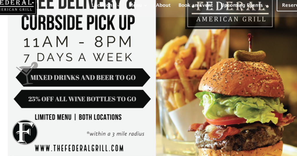 Frank's American Grill offers wines at 20 percent off when purchased with food.