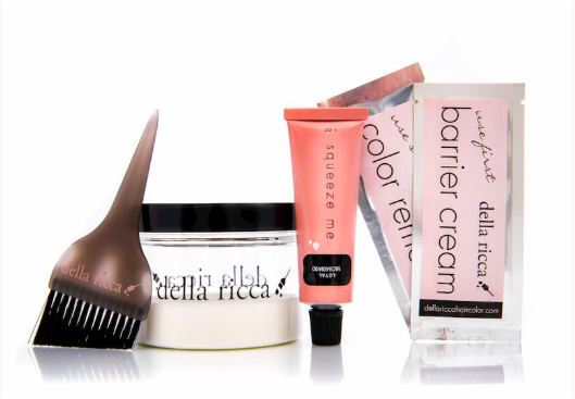 Della Ricca organic cream-based hair color is made in Italy and allows clients to color their hair at home.