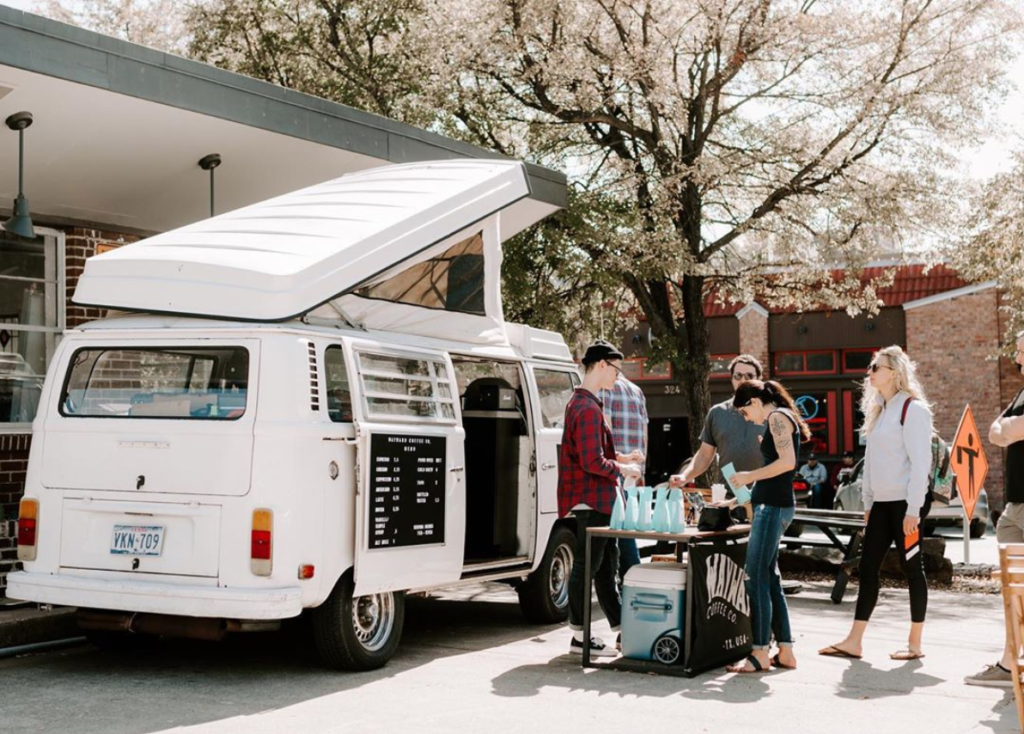 Wayward Coffee Co. started out as a mobile pop-up in a '75 VW van. (Photo by @jaymartinphotography via Instagram)