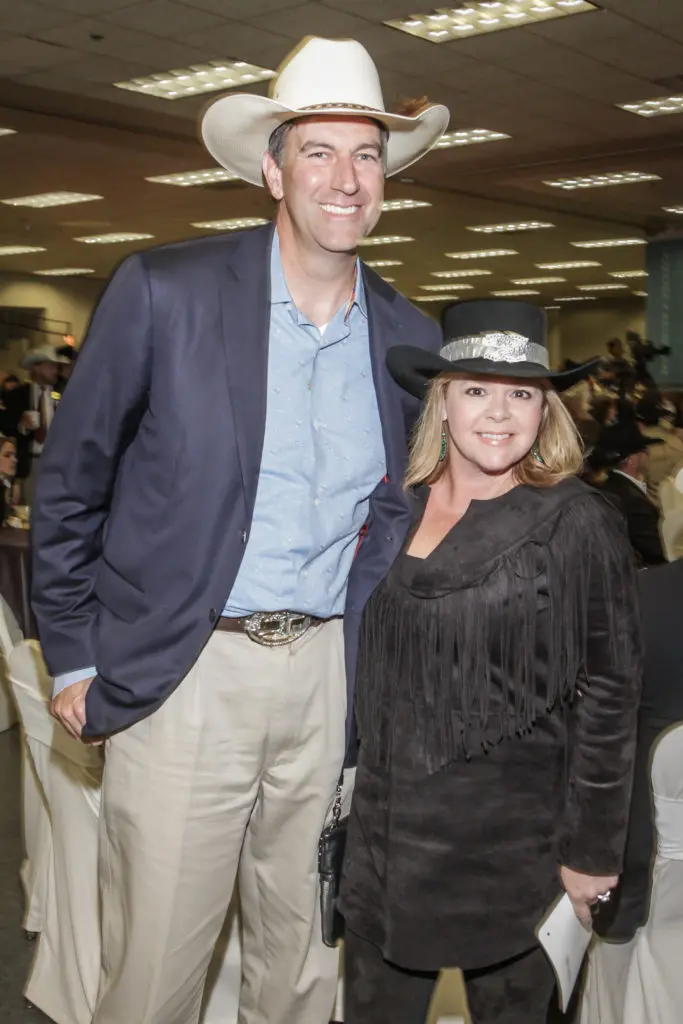 John & Kelli Weinzierl at the steer auction breakfast in 2016