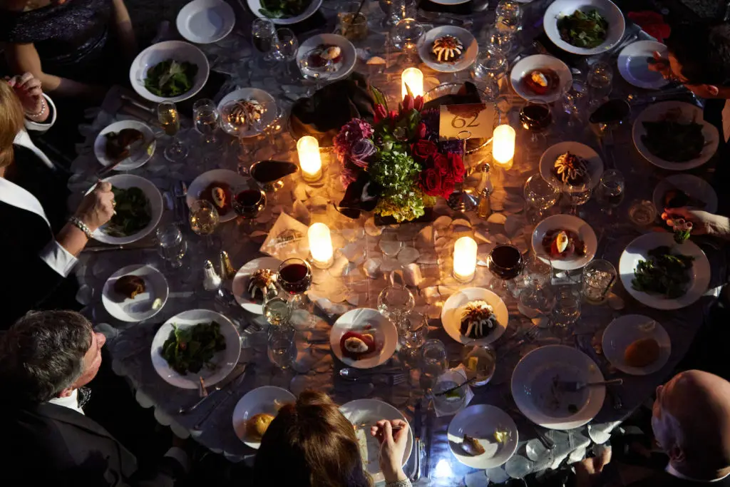 A bird's eye view from Fort Worth's most glittering evening.  (Photo by Steve Wrubel)