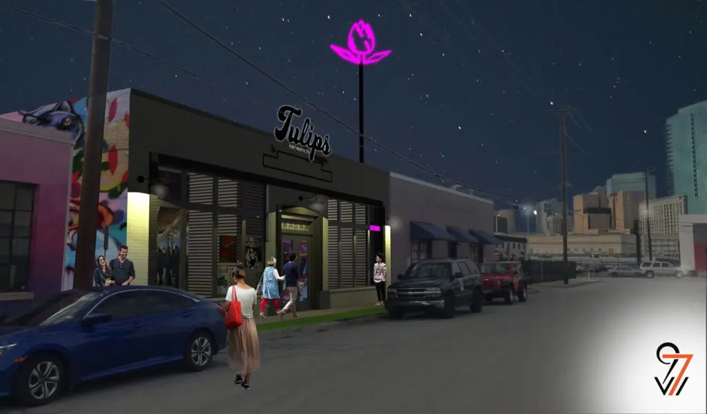 Rendering of the transformation of Collective Brewing Project into Tulips by 97w.