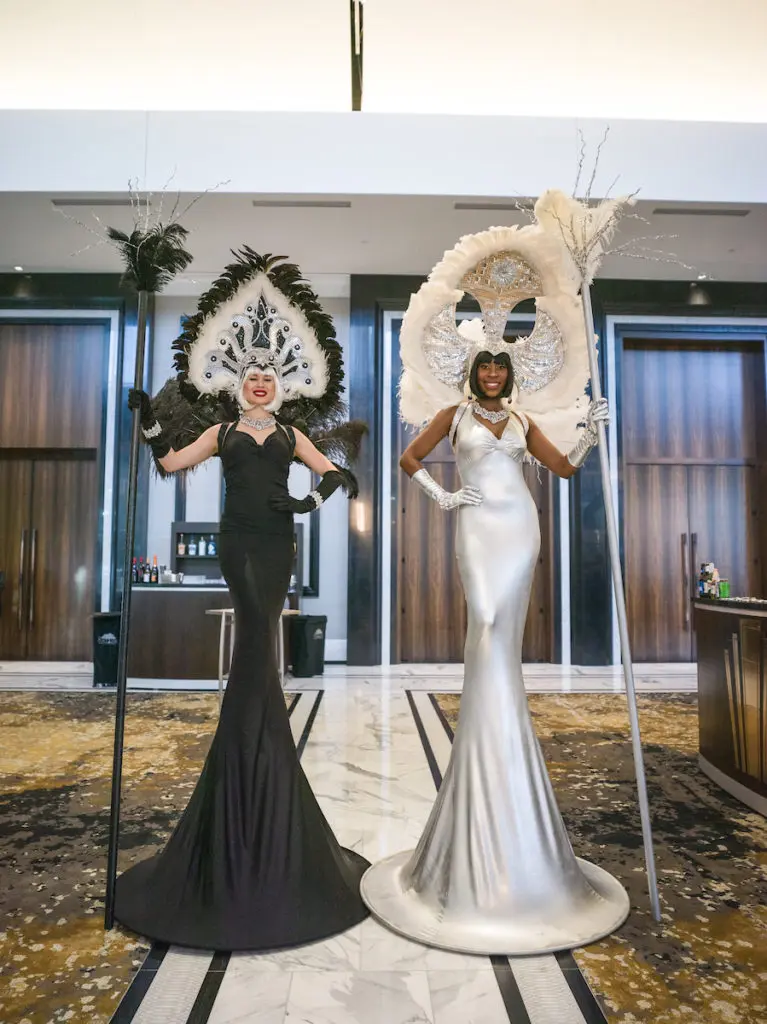 The Post Oak Hotel was dressed in models channeling glamour girls from the 1920s. (Photo by Daniel Ortiz)