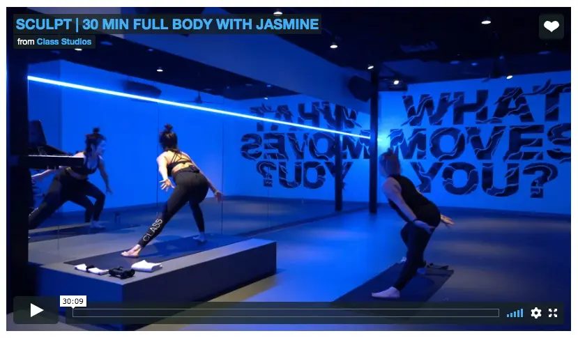 class studios boutique fitness streaming