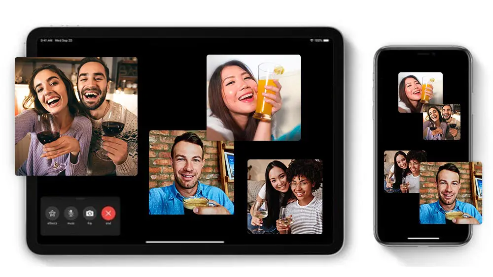 Have happy hour over FaceTime with friends. (Courtesy of Apple)