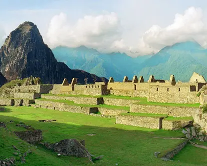 Take a tour of the central plaza at Machu Picchu Peru.