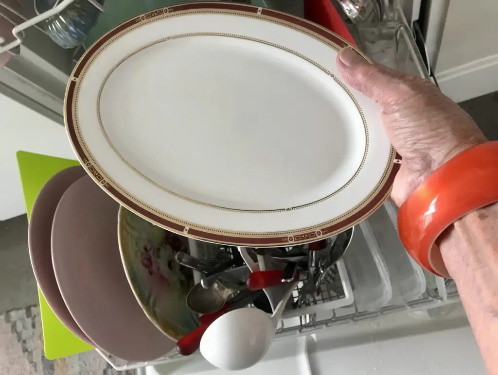 Syracuse China plate evokes nostalgic memories of family dinners. 