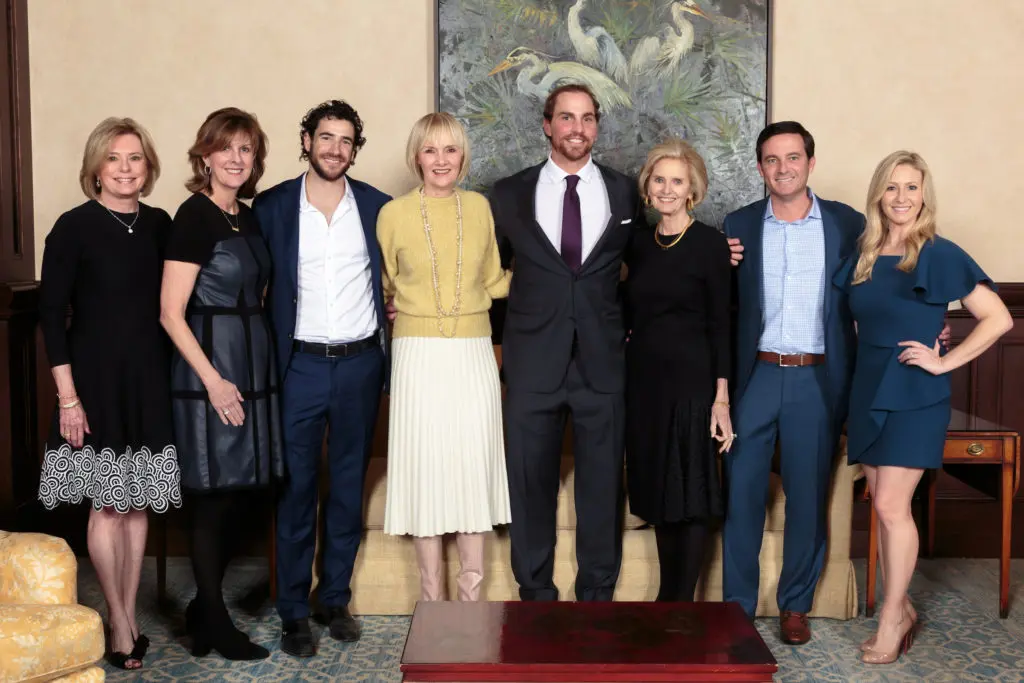 Allie Beth Allman flanked by some of her top producers earlier this year: Stephanie Pinkston, Margie Harris, Alex Perry, Erin Mathews, Keith Conlon, Allie Beth Allman, Chad Barrett, Elizabeth Wisdom.